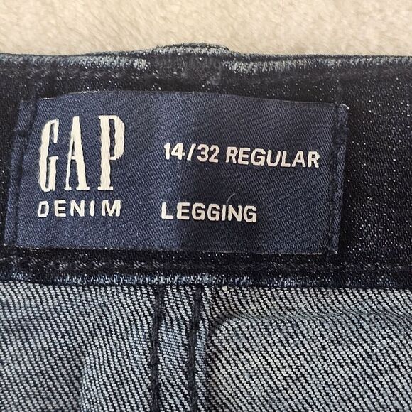 Gap Denim Leggings 14/32 Regular 4 Straight Front And Back Wide Thighs - Picture 7 of 12